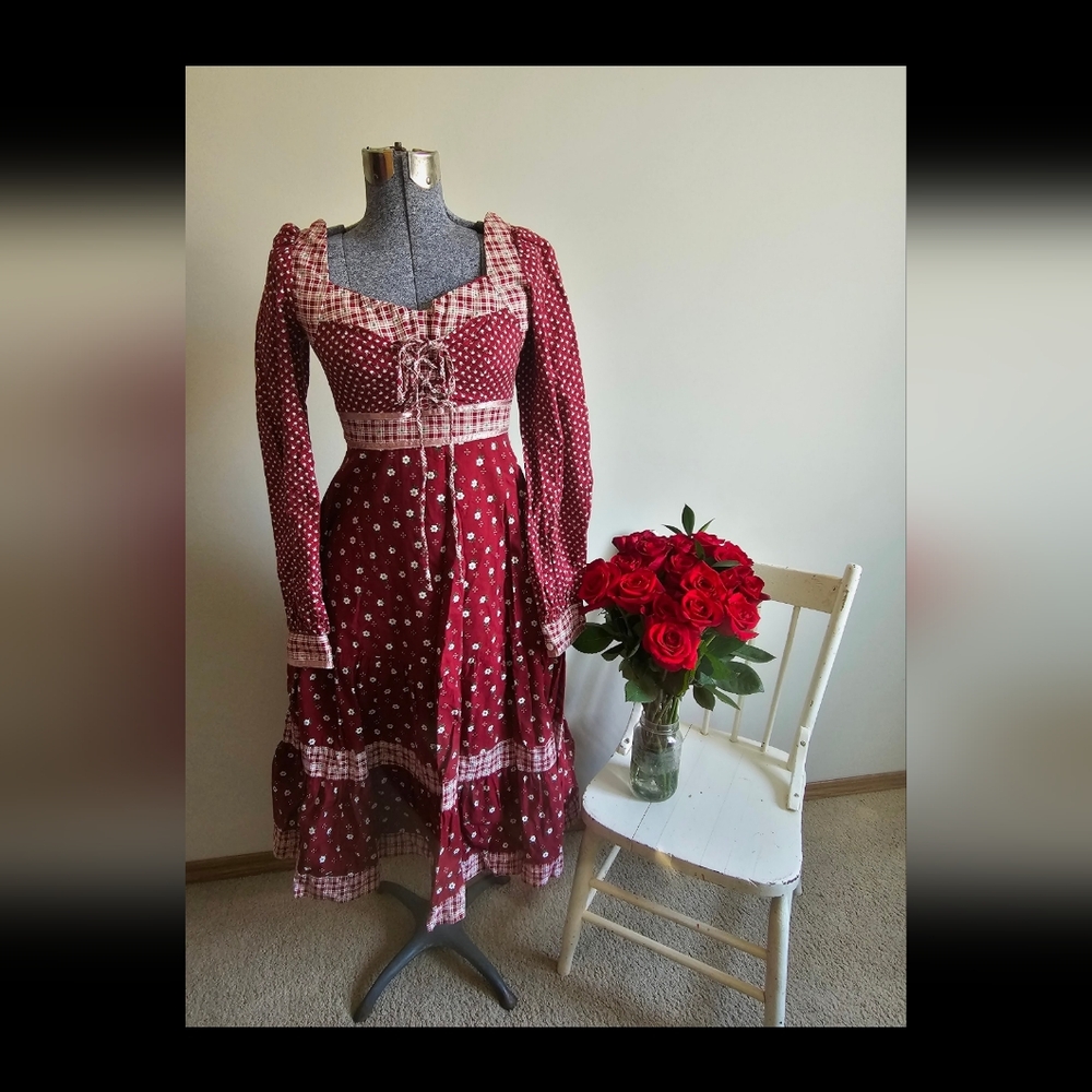 Rare Red Gunne Sax Dress